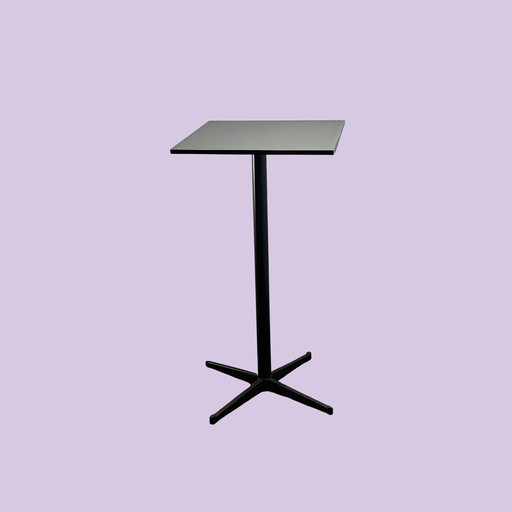 [2111] Square bar table - Black